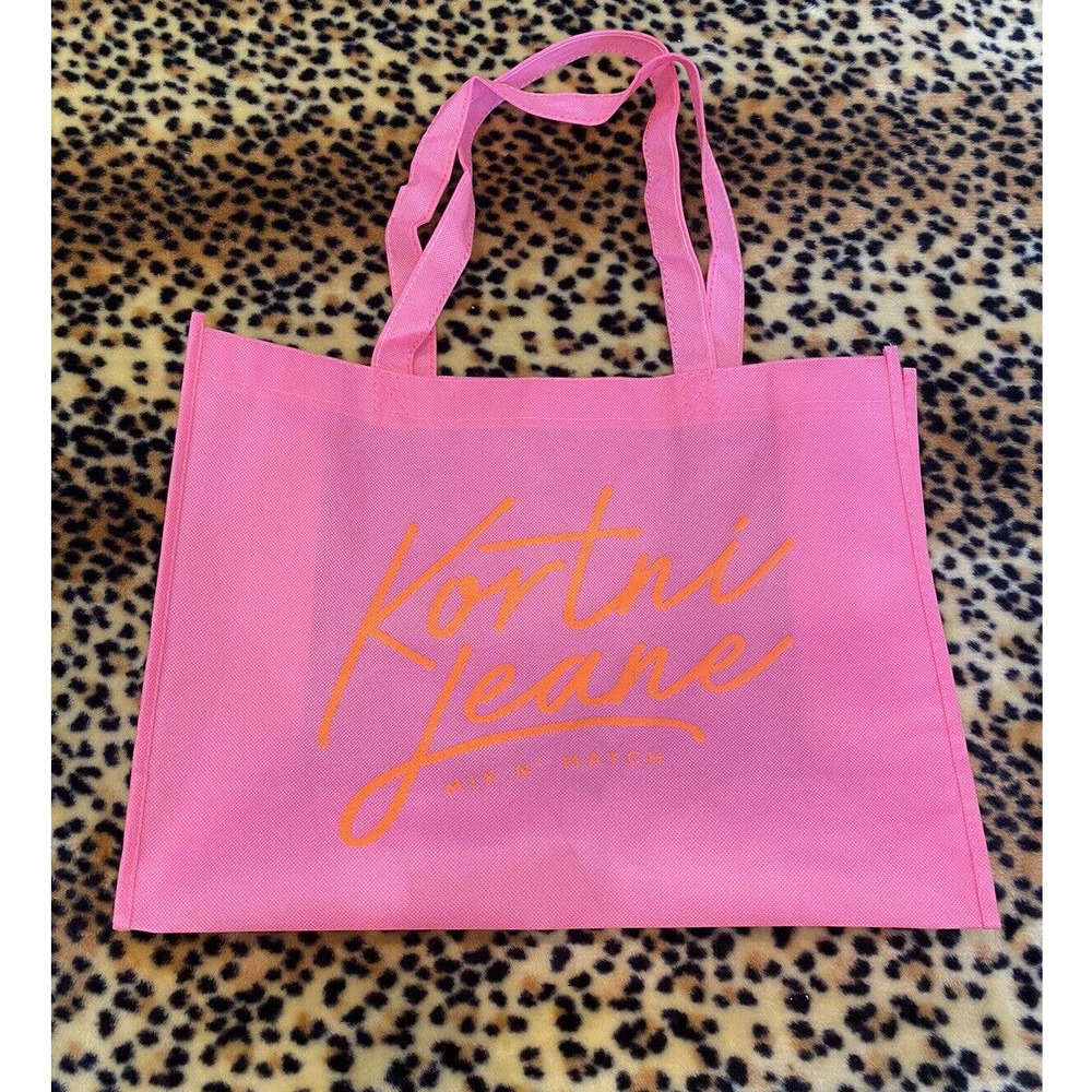 Kortni Jeane Tote Reusable Bag Pink Swim Suit Bag 16x12 Q2